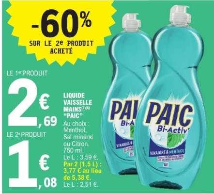 LIQUIDE VAISSELLE MAINS "PAIC"