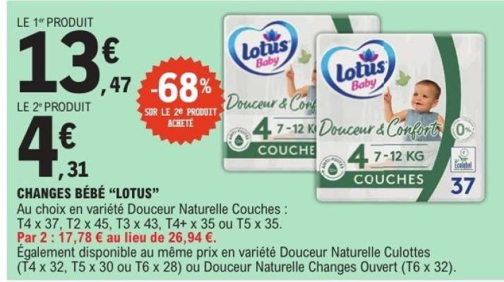 CHANGES BÉBÉ “LOTUS”