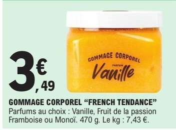 GOMMAGE CORPOREL "FRENCH TENDANCE"