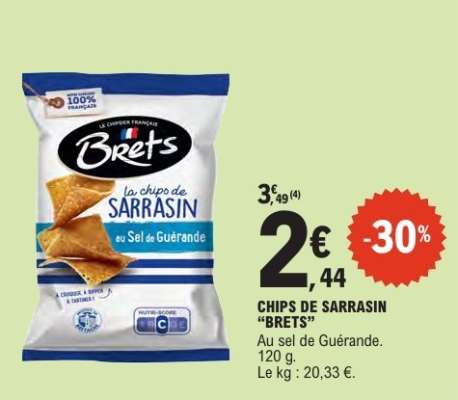 CHIPS DE SARRASIN “BRETS”