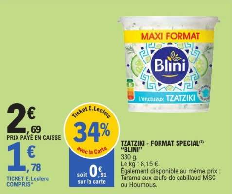 TZATZIKI - FORMAT SPECIAL “BLINI”