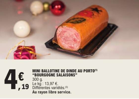 MINI BALLOTINE DE DINDE AU PORTO