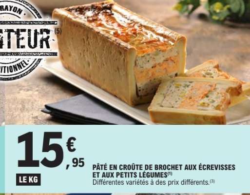 PÂTÉ EN CROÛTE DE BROCHET AUX ÉCREVISSES ET AUX PETITS LÉGUMES