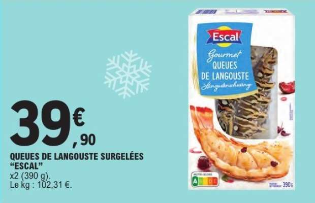 QUEUES DE LANGOUSTE SURGELÉES “ESCAL”