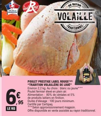 POULET PRESTIGE LABEL ROUGE