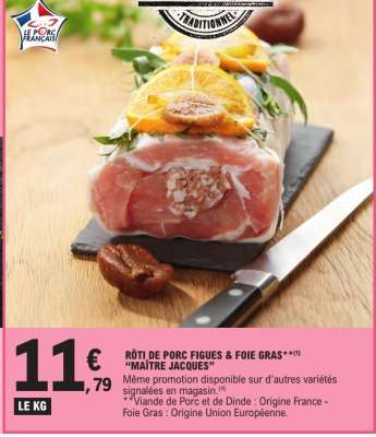 Rôti de Porc Figues & Foie Gras