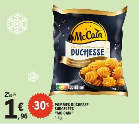 POMMES DUCHESSE SURGELÉES "MC CAIN"