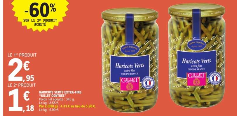 HARICOTS VERTS EXTRA-FINS “GILLET CONTRÉS”