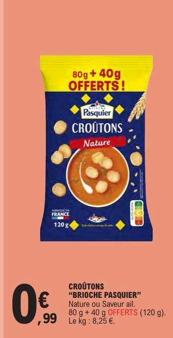 CROÛTONS “BRIOCHE PASQUIER”