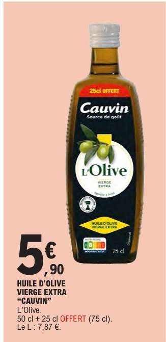 HUILE D'OLIVE VIERGE EXTRA “CAUVIN”
