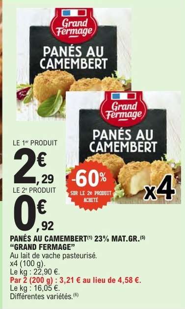 Panés au Camembert