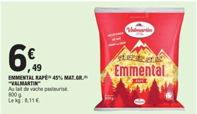 Emmental Râpé "Valmartin"