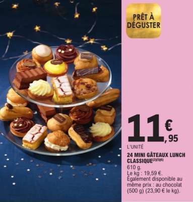 24 Mini Gâteaux Lunch Classique