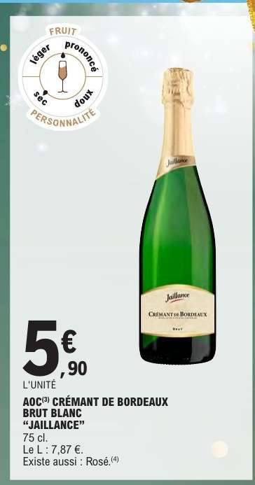 AOC Crémant de Bordeaux Brut Blanc 'Jaillance'