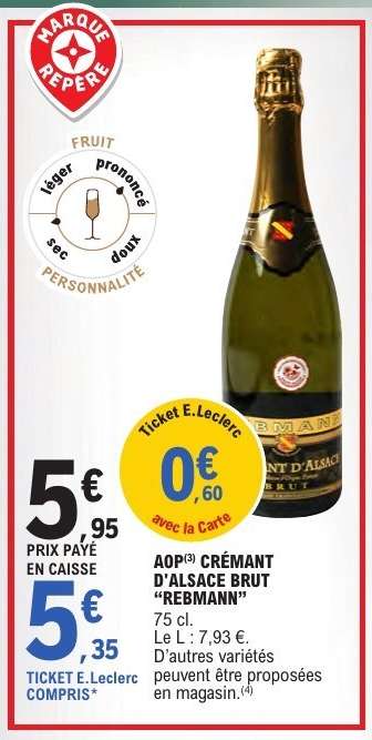 AOP Crémant d'Alsace Brut 'Rebmann'