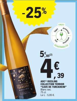 AOC RIESLING COLLECTION TERROIR “CAVE DE TURCKHEIM”