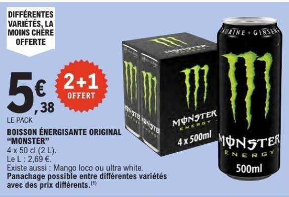 BOISSON ÉNERGISANTE ORIGINAL MONSTER