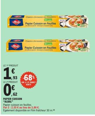 PAPIER CUISSON ALBAL