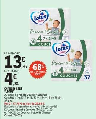 CHANGES BÉBÉ “LOTUS”