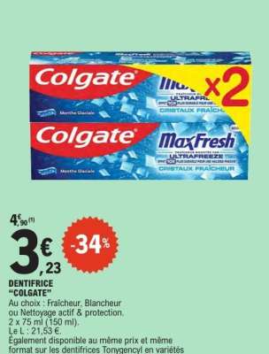 Dentifrice Colgate
