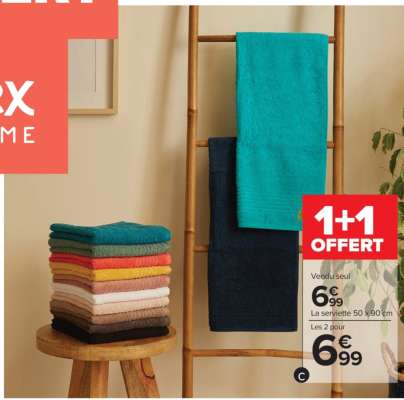 La serviette 50 x 90 cm