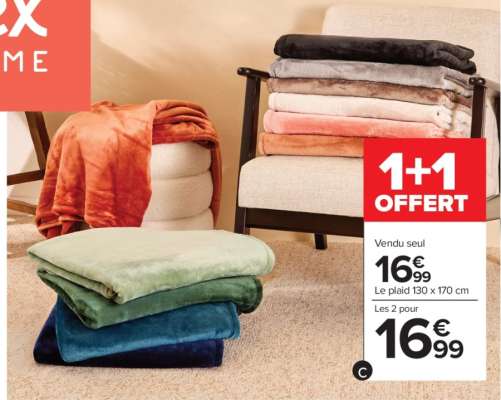 Le plaid 130 x 170 cm