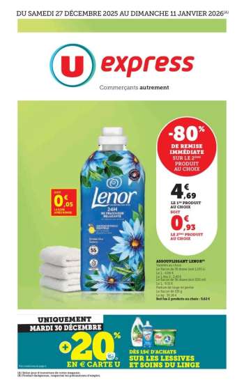 Catalogue U express - 27/12/2025 - 11/01/2026.