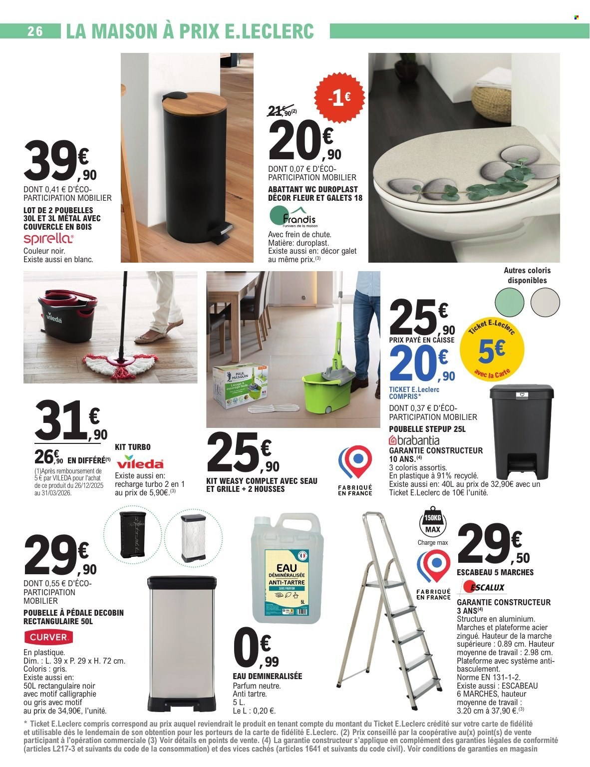 Catalogue E.Leclerc - 26/12/2025 - 10/01/2026. Page 26