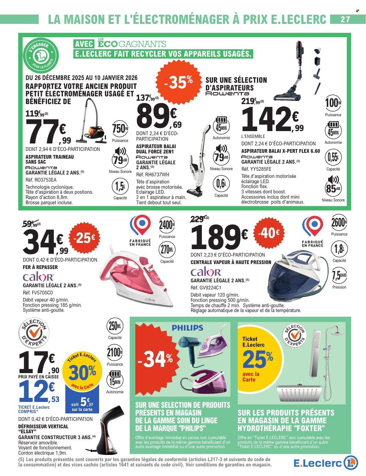Catalogue E.Leclerc - 26/12/2025 - 10/01/2026. Page 27
