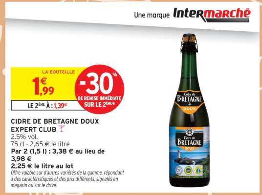 CIDRE DE BRETAGNE DOUX EXPERT CLUB