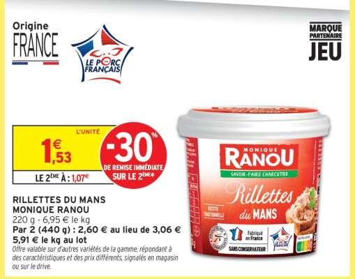 RILLETTES DU MANS MONIQUE RANOU