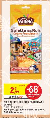 KIT GALETTE DES ROIS FRANGIPANE VAHINÉ