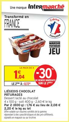 LIÉGEOIS CHOCOLAT PÂTURAGES