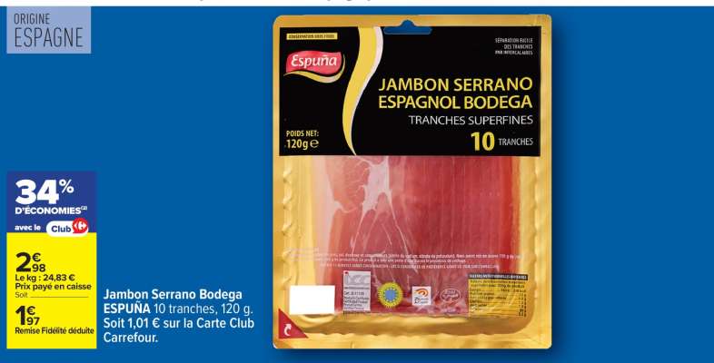 Jambon Serrano Bodega Espuna