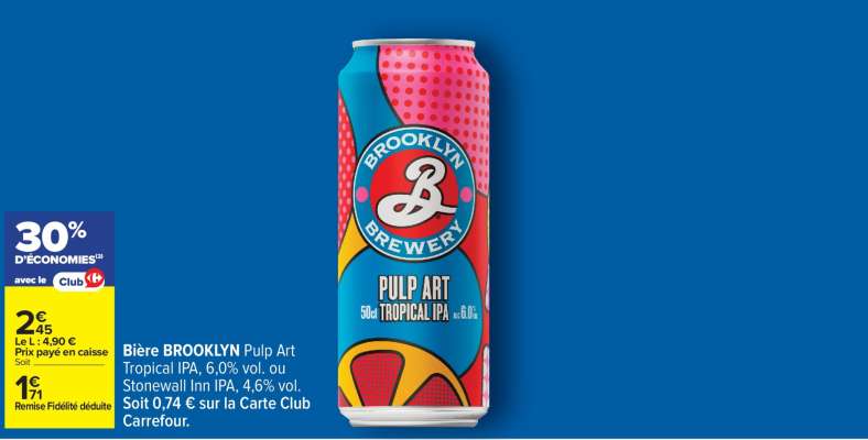Bière BROOKLYN Pulp Art Tropical IPA