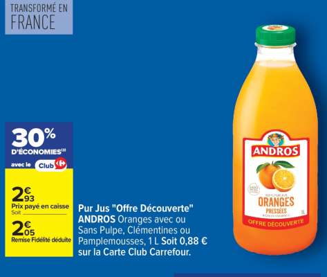 ANDROS Jus "Offre Découverte"