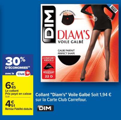 Collant "Diam's" voile galbé
