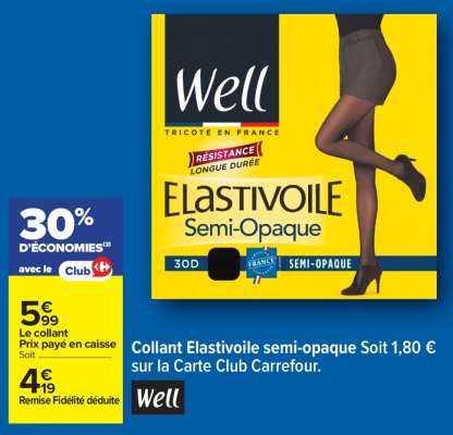 Collant Elastivoile semi-opaque