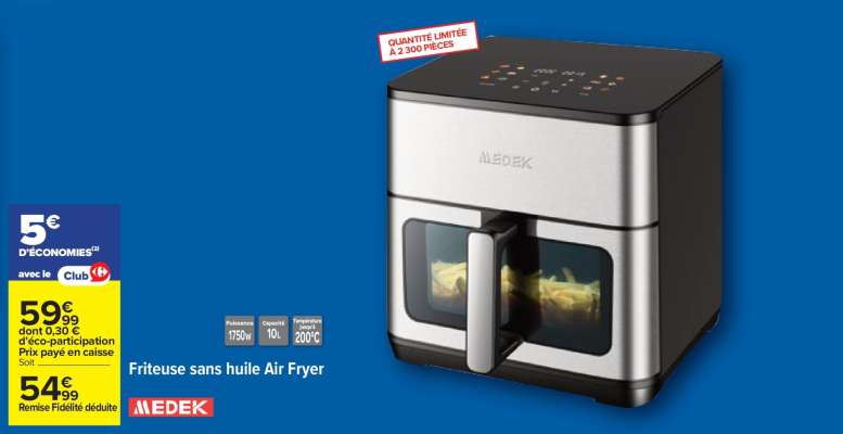 Friteuse sans huile Air fryer