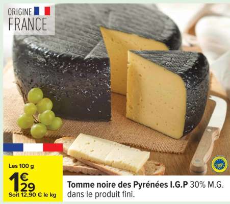 Tomme noire des Pyrénées I.G.P.