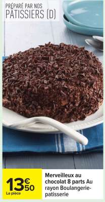 Merveilleux au chocolat 8 parts