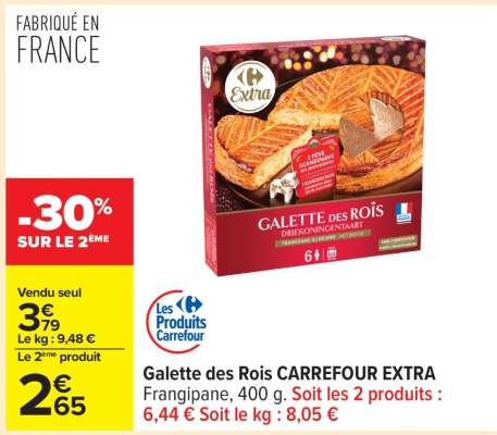 GALETTE DES ROIS CARREFOUR EXTRA