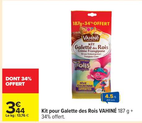 Kit pour Galette des Rois VAHINÉ