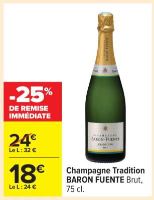 Champagne Tradition BARON FUENTE Brut, 75 cl