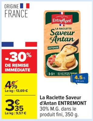 La Raclette Saveur d’Antan ENTREMONT