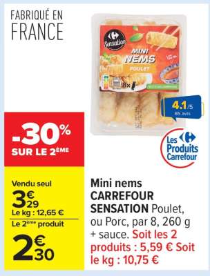 Mini nems CARREFOUR SENSATION