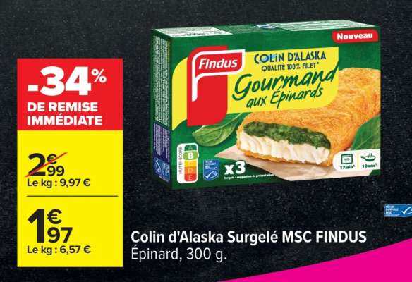 Colin d'Alaska Surgelé MSC FINDUS