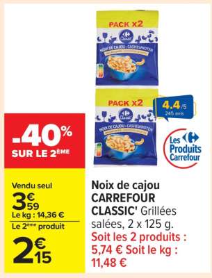 Noix de Cajou CARREFOUR CLASSIC!