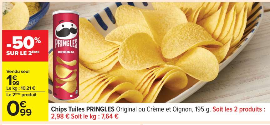 Chips Tuiles PRINGLES