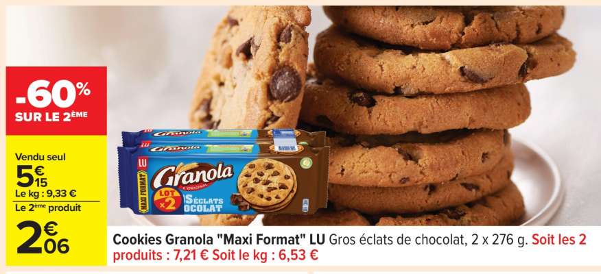 Cookies Granola "Maxi Format" LU
